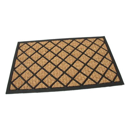 Kokosová čisticí rohož Rhombus 45 x 75 x 0,8 cm, hnědá