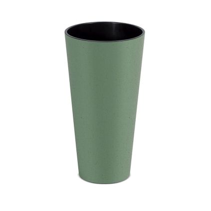Květináč ECO WOOD, 20 cm, kulatý, zelená