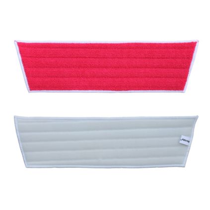 Mop na suchý zip Economy, 45 cm - mikrovlákno, červená