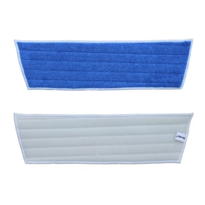 Mop na suchý zip Economy, 45 cm - mikrovlákno, modrá