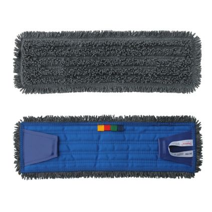 Mop se záložkami Standard, 40 cm - mikrovlákno, šedá