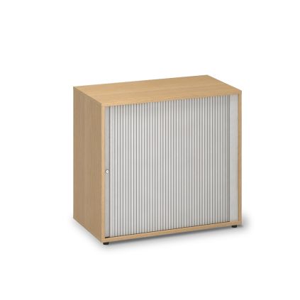 Nízká žaluziová skříň ProOffice 80 x 45 x 73,5 cm, buk