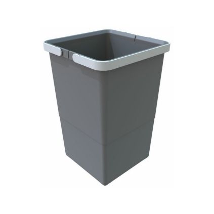 Odpadkový koš s rukojeťmi 12 l, šedá