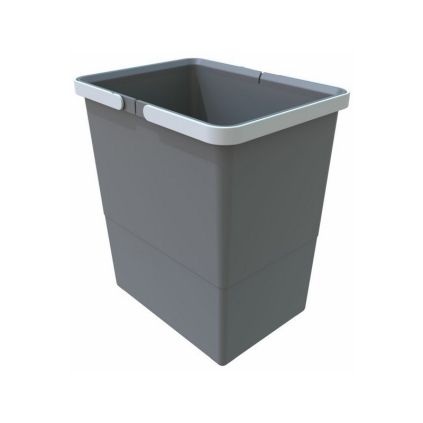 Odpadkový koš s rukojeťmi 18 l, šedá