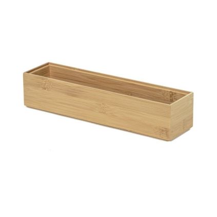 Organizér Compactor Bamboo Box, 30 x 7,5 x 6,35 cm, přírodní dřevo