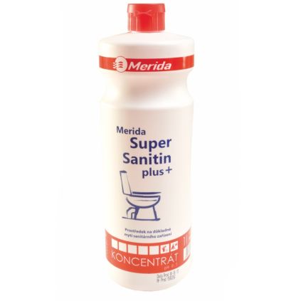 Čistící prostředek na mytí WC Merida Super Sanitin Plus, 1 l, neparfémované