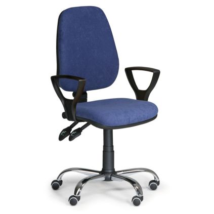 Pracovní židle Comfort SY s područkami, modrá
