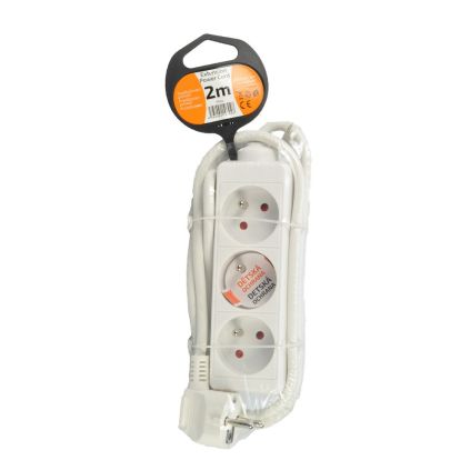 Prodlužovací kabel 3Z - 2m, bílá