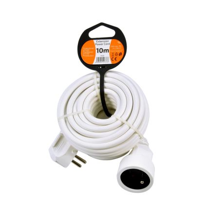 Prodlužovací kabel spojka 1Z - 10m, bílá