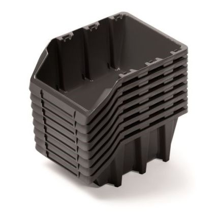 Sada 8 úložných boxů po 16 × 9,8 × 7 cm, černá