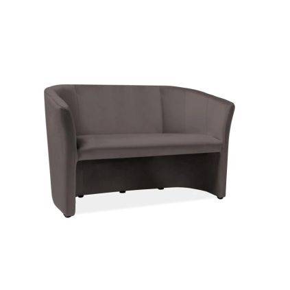 Pohovka Cuba Velvet, dvojsedák, šedá (výprodej)