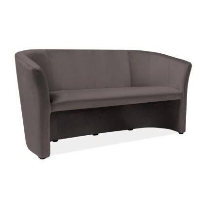 Pohovka Cuba Velvet, trojsedák, šedá (výprodej)