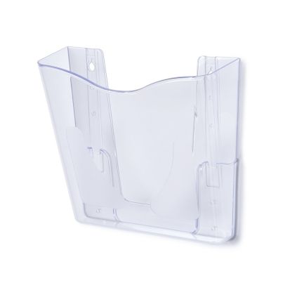 Stojánek na letáky A4, na zeď, čirá