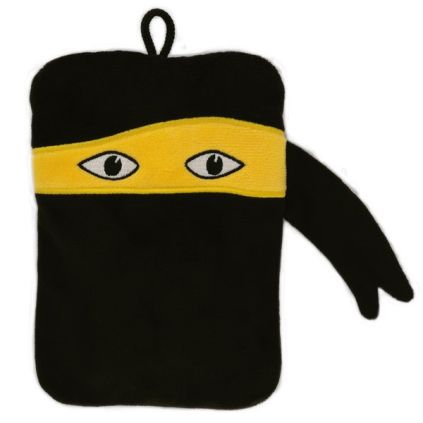 Termofor Hugo Frosch Classic Mini v látkovém obalu - ninja, 0,2 l, černá
