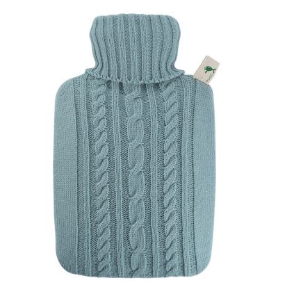 Termofor Hugo Frosch Classic pletený obal, 1,8 l, modrá