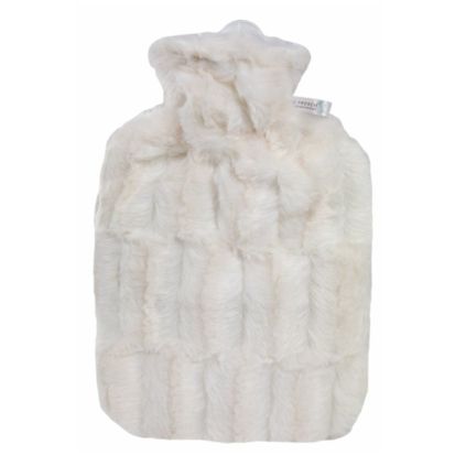 Termofor Hugo Frosch Classic s umělou kožešinou 1,8 l, bílá