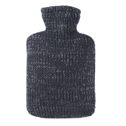 Termofor Hugo Frosch Classic v lurexovém obalu, 1,8 l, antracit