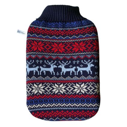 Termofor Hugo Frosch Comfort s norským motivem, 2 l, modrá