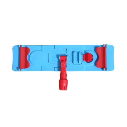 Úchyt na mop se záložkami Economy, 40 cm, modrá