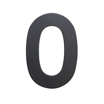 Domovní číslo "0", RN.75L, černá