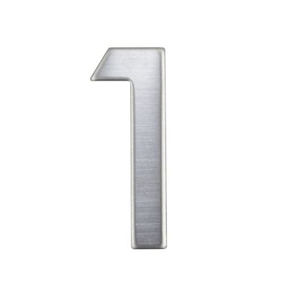 Domovní číslo "1", RN.75L, nerez
