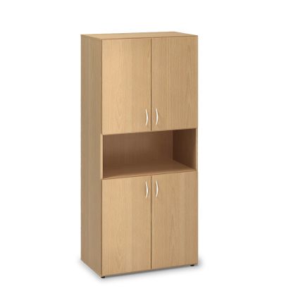 Vysoká skříň ProOffice 80 x 47 x 178 cm, buk