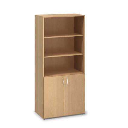 Vysoká skříň ProOffice 80 x 47 x 178 cm, buk