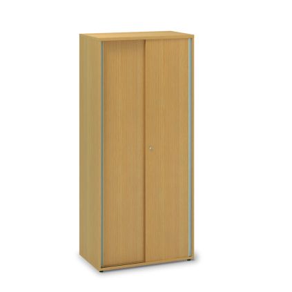 Vysoká skříň s posuvnými dveřmi ProOffice 80 x 45 x 178 cm, buk