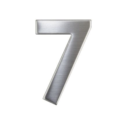 Domovní číslo "7", RN.75L, nerez