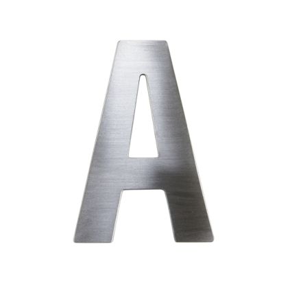 Domovní číslo "A", RN.75L, nerez