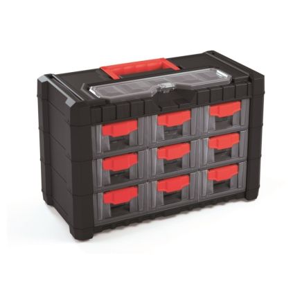 Zásuvkový organizér 40 × 20 × 26 cm II, černá