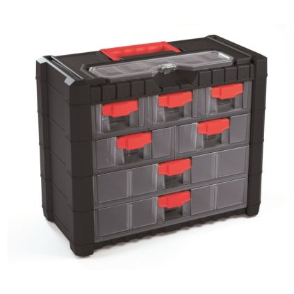 Zásuvkový organizér 40 × 20 × 32,6 cm, černá