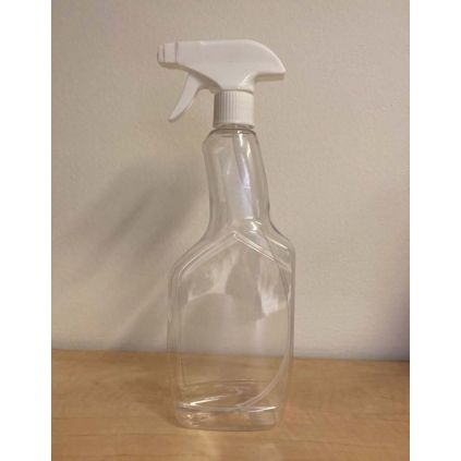 Plastová lahev s rozprašovačem, 500 ml, čirá