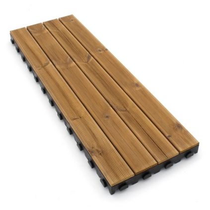 Dřevěná dlažba Linea CombiWood 40 x 118 x 6,5 cm, přírodní dřevo