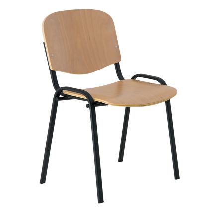 Dřevěná konferenční židle ISO NEW - černé nohy, buk
