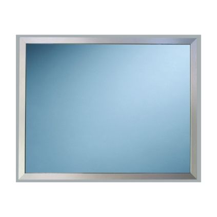 Zrcadlo v kovovém rámu (mat), 60 × 50 cm, stříbrná