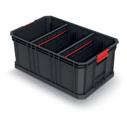Přepravní box C, 52 × 32,9 × 21 cm, přepážky, černá