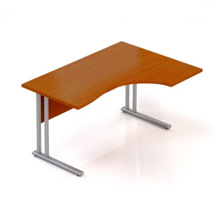Ergonomický stůl Visio 140 x 100 cm, pravý, třešeň