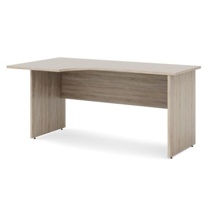 Ergonomický stůl Impress 160 x 90 cm, levý, dub sonoma