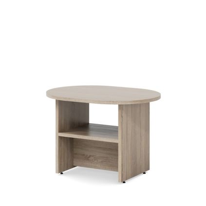 Konferenční stůl Impress 80 x 60 cm, oválný, dub sonoma