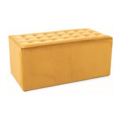 Taburet Lori 2 Velvet, žlutá