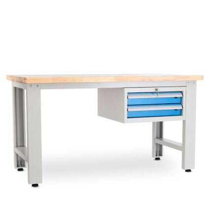 Dílenský stůl Solid OAK-02, 150 cm, závěsný box, dub