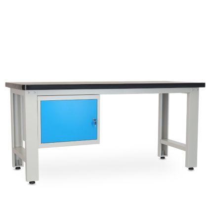 Dílenský stůl Solid MDF-10, 180 cm, závěsný box, černá