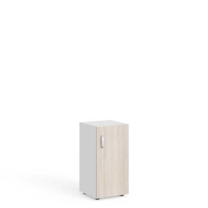 Nízká skříň Manager 39,9 x 42,2 x 80 cm, pravá, akát světlý / bílá