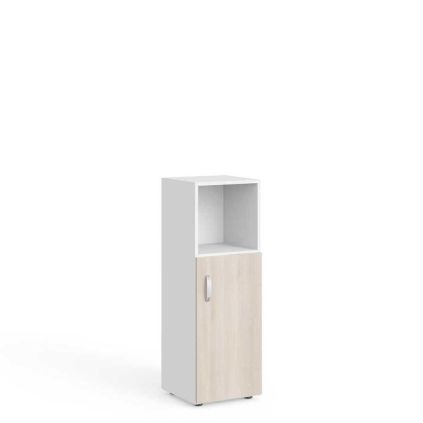 Střední skříň Manager 39,9 x 42,2 x 119,5 cm, pravá, akát světlý / bílá