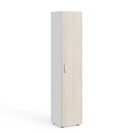 Vysoká skříň Manager 39,9 x 42,2 x 196,5 cm, pravá, akát světlý / bílá