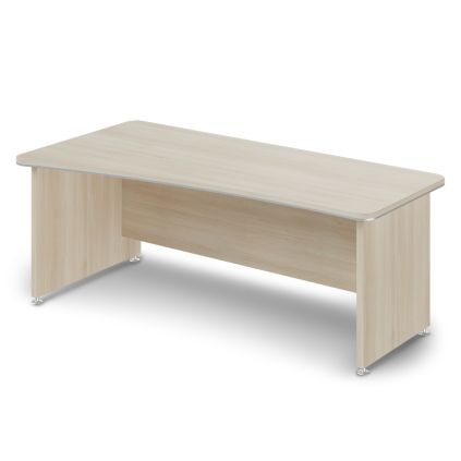 Ergonomický stůl TopOffice 200 x 100 cm, levý, akát světlý