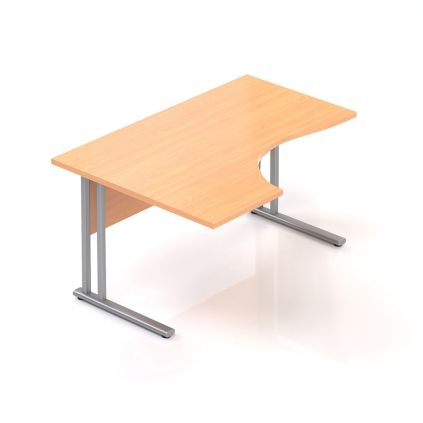Ergonomický stůl Visio 140 x 100 cm, levý, buk