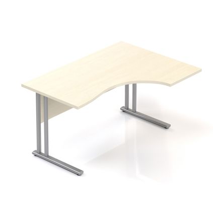 Ergonomický stůl Visio 140 x 100 cm, pravý, javor