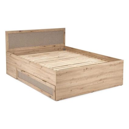 Postel Rustico 160 x 200 cm, dub artisan